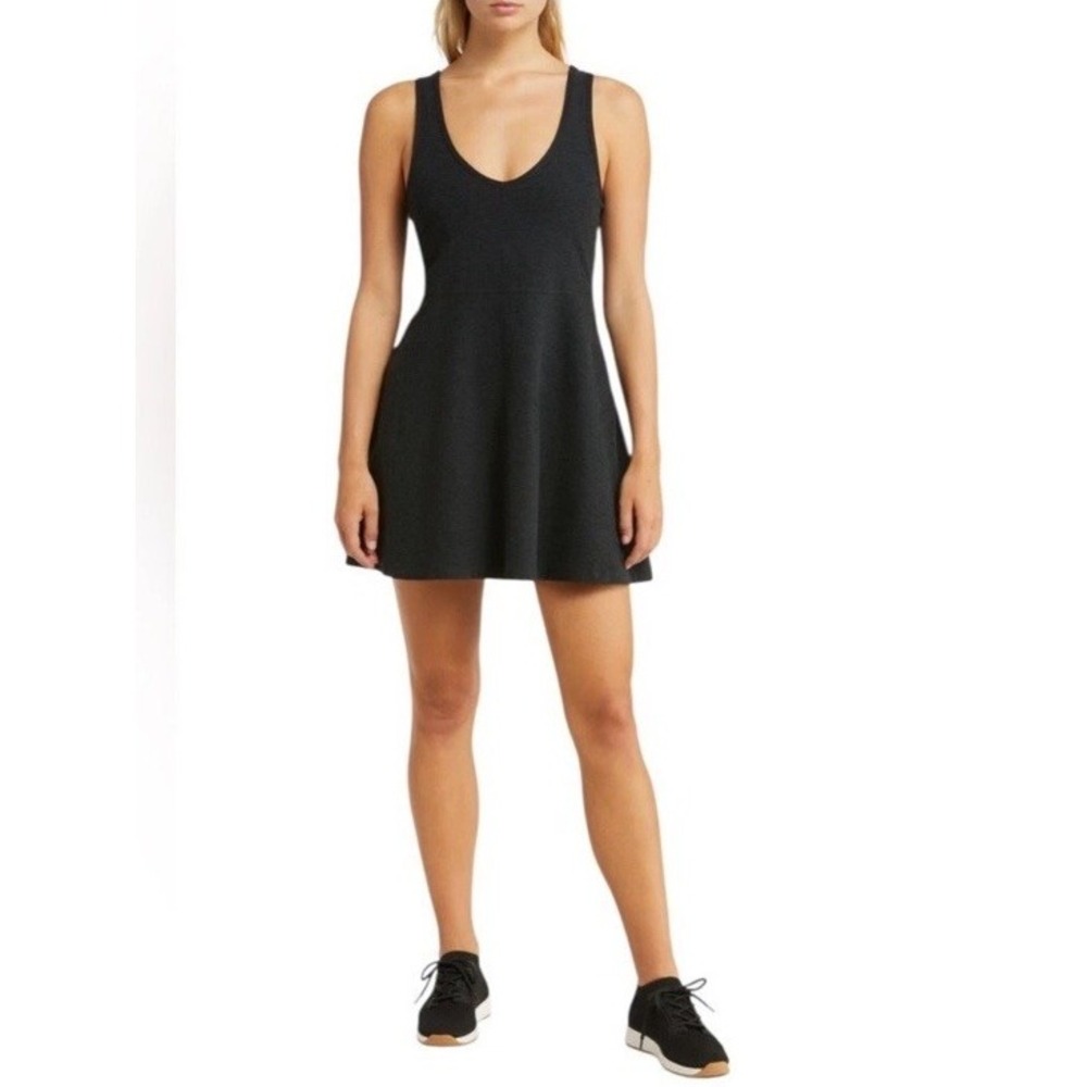 Beyond Yoga Womens M Mini Dress Skorts Spacedye Movement‎ Athleisure Dark Gray